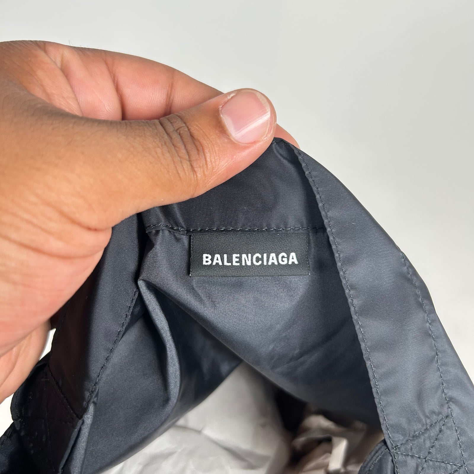 Balenciaga Black Nylon Pigalle City Tote Bag