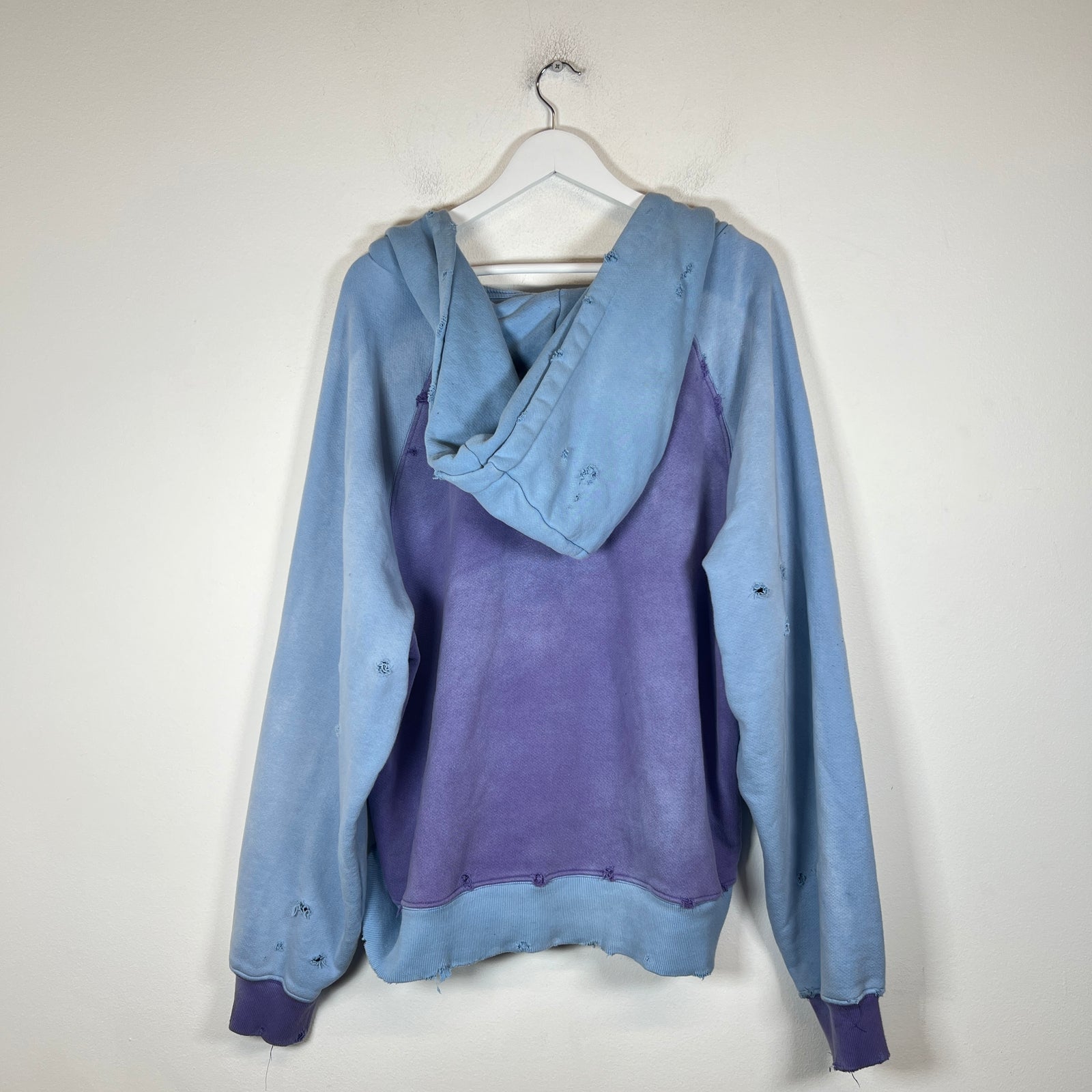 Alchemist Blue/Purple Distressed After-Hood Hoodie Size XL
