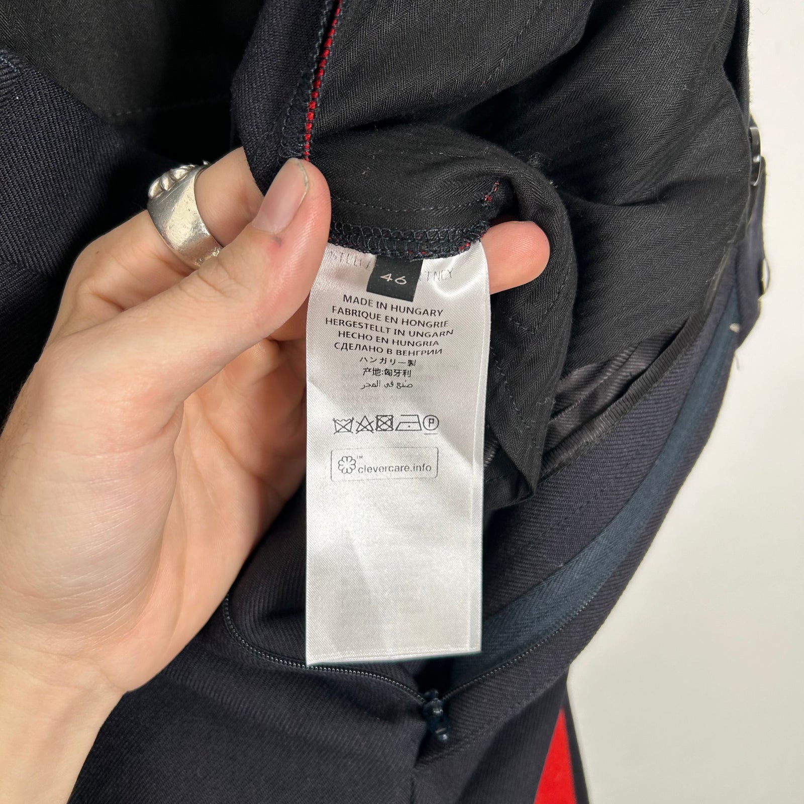 Stella McCartney Navy Red Stipe Suit Pants Size 30