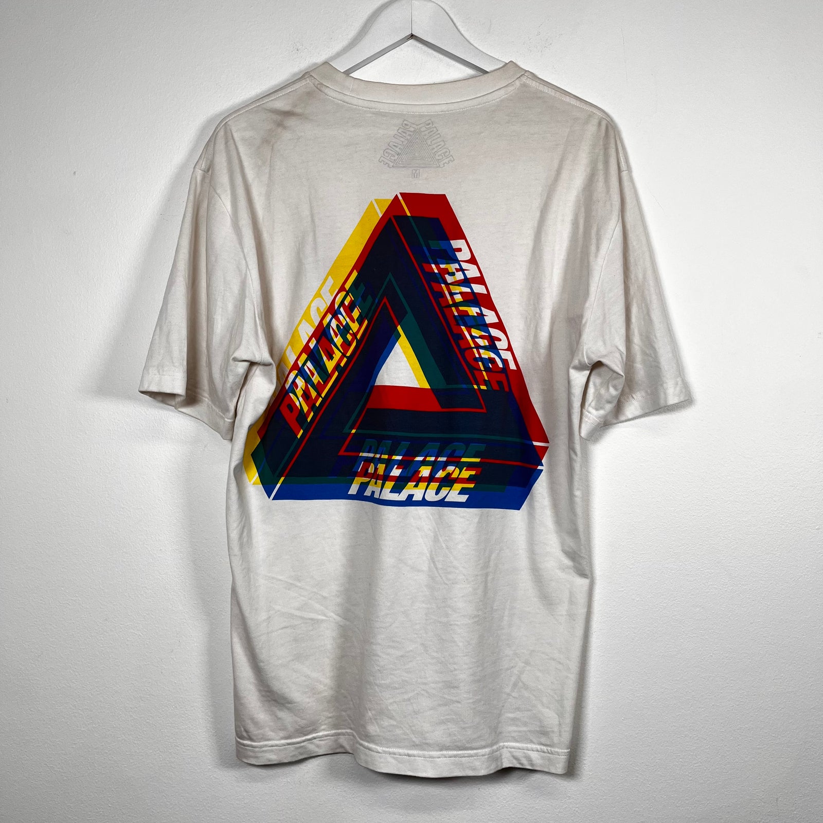 Palace White Tri-Ferg Blur Tee Size M