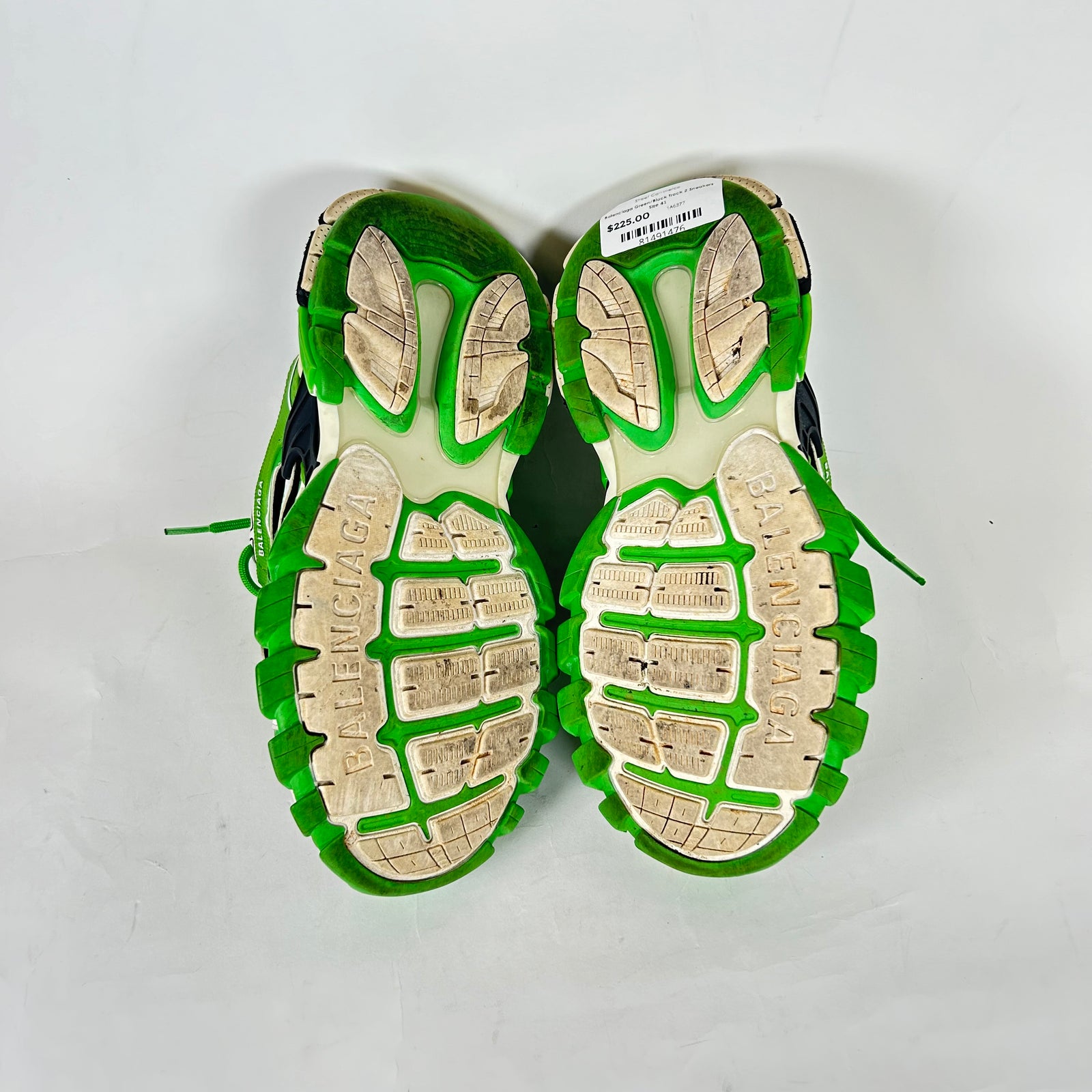 Balenciaga Green/Black Track 2 Sneakers Size 41