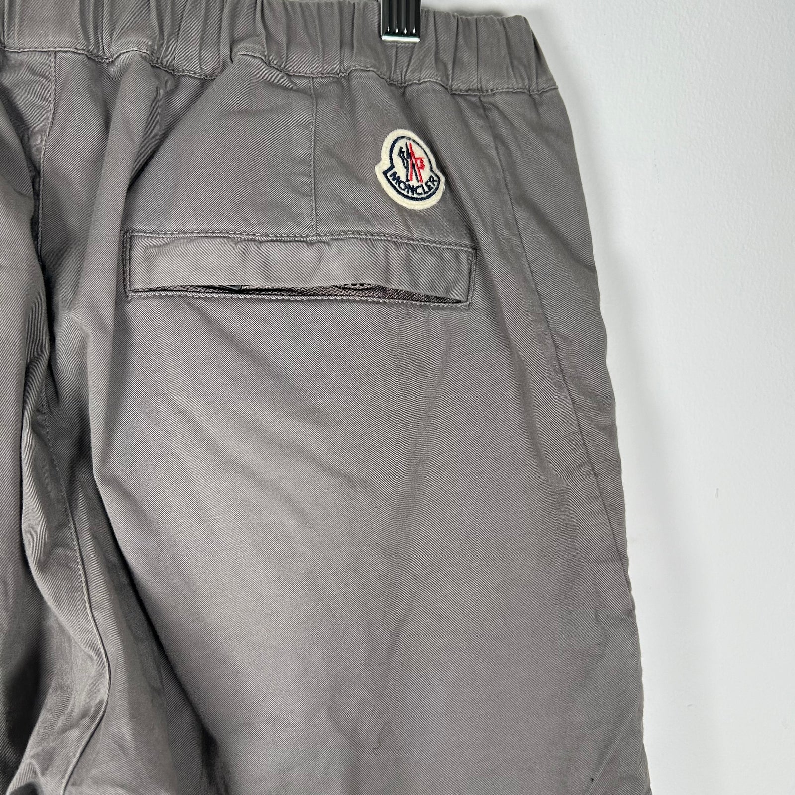 Moncler Grey Cargo Cuffed Pants Size 48