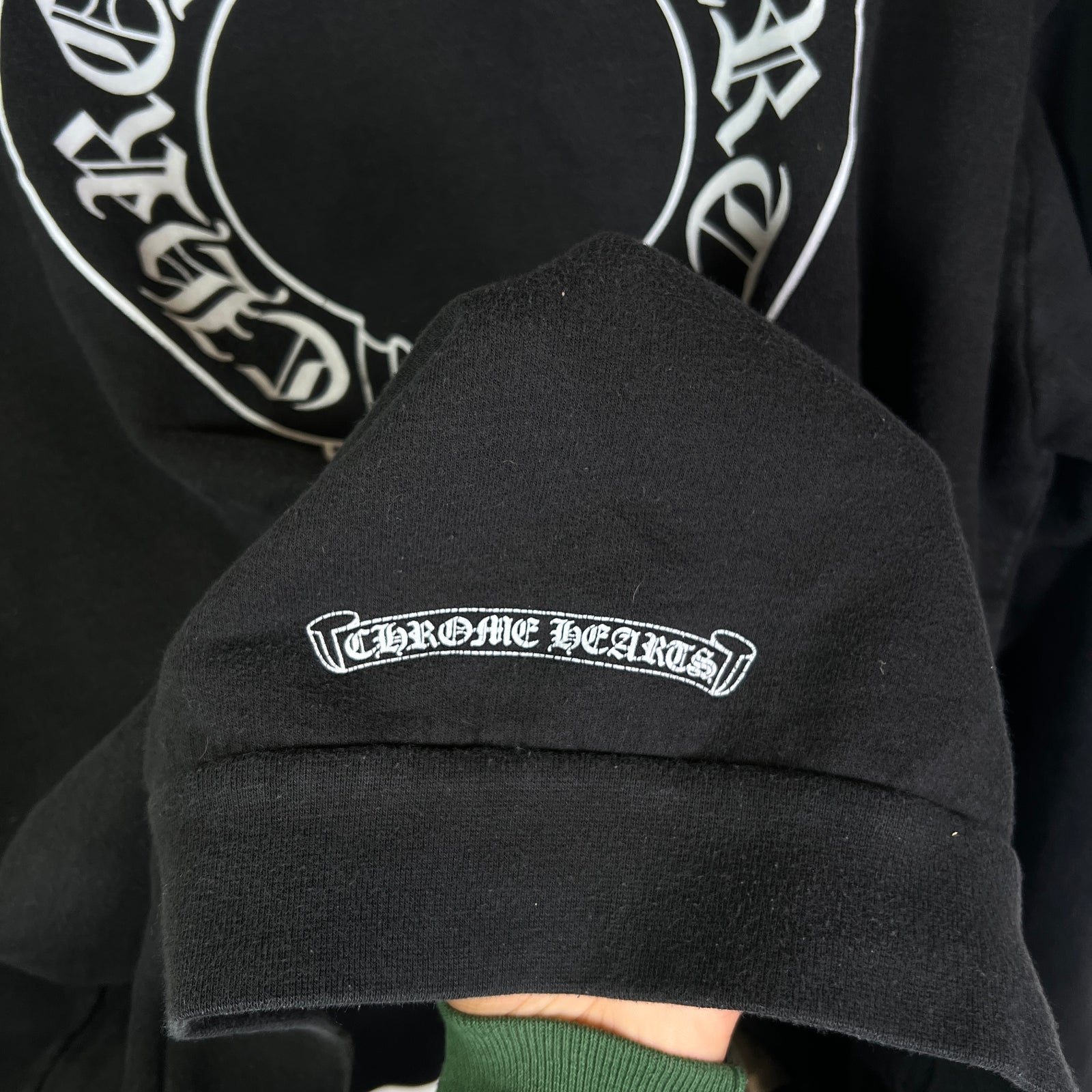 Chrome Hearts Floral Horseshoe Zip-Up Hoodie