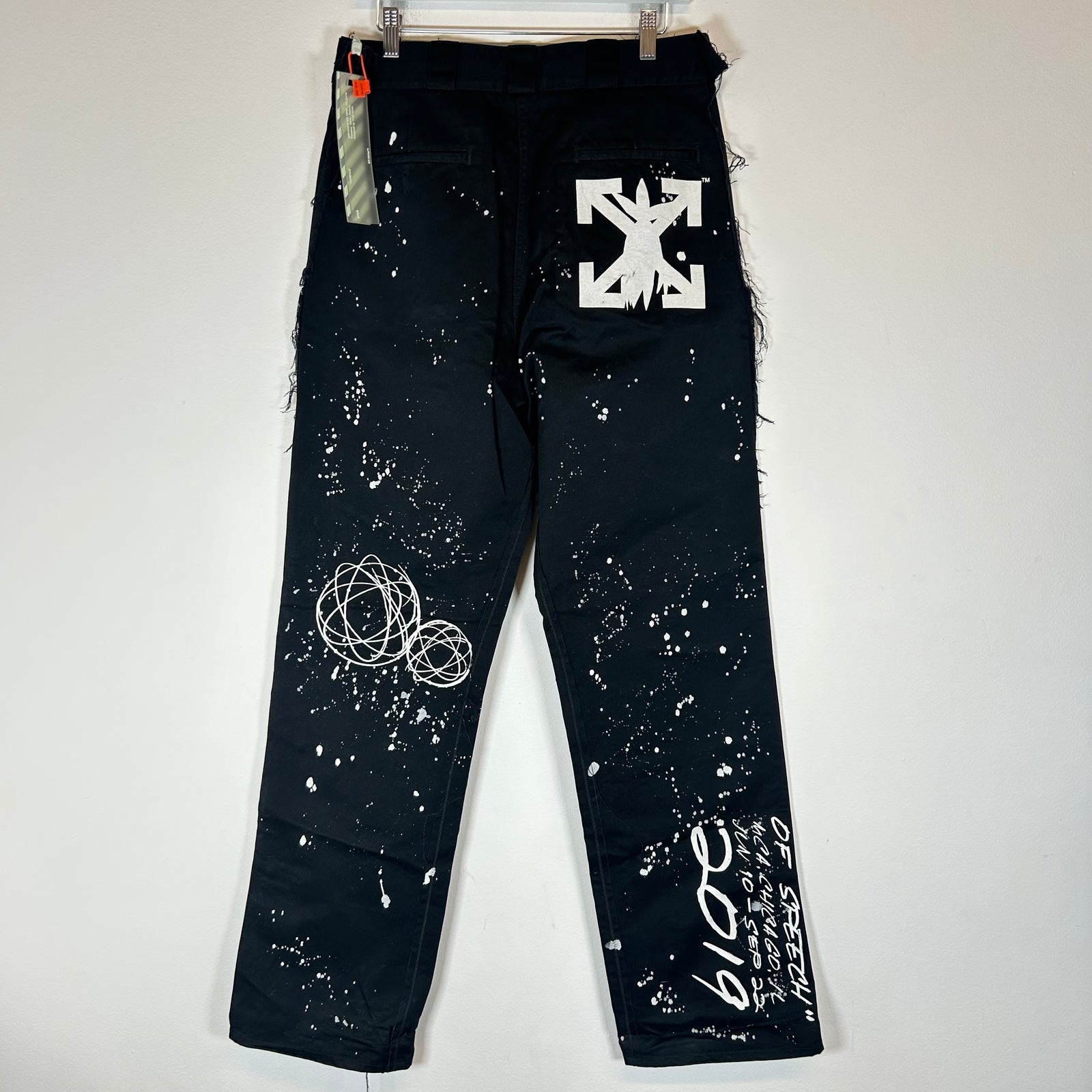 Off-White x Futura Black Alien Carpenter Pants Size 30