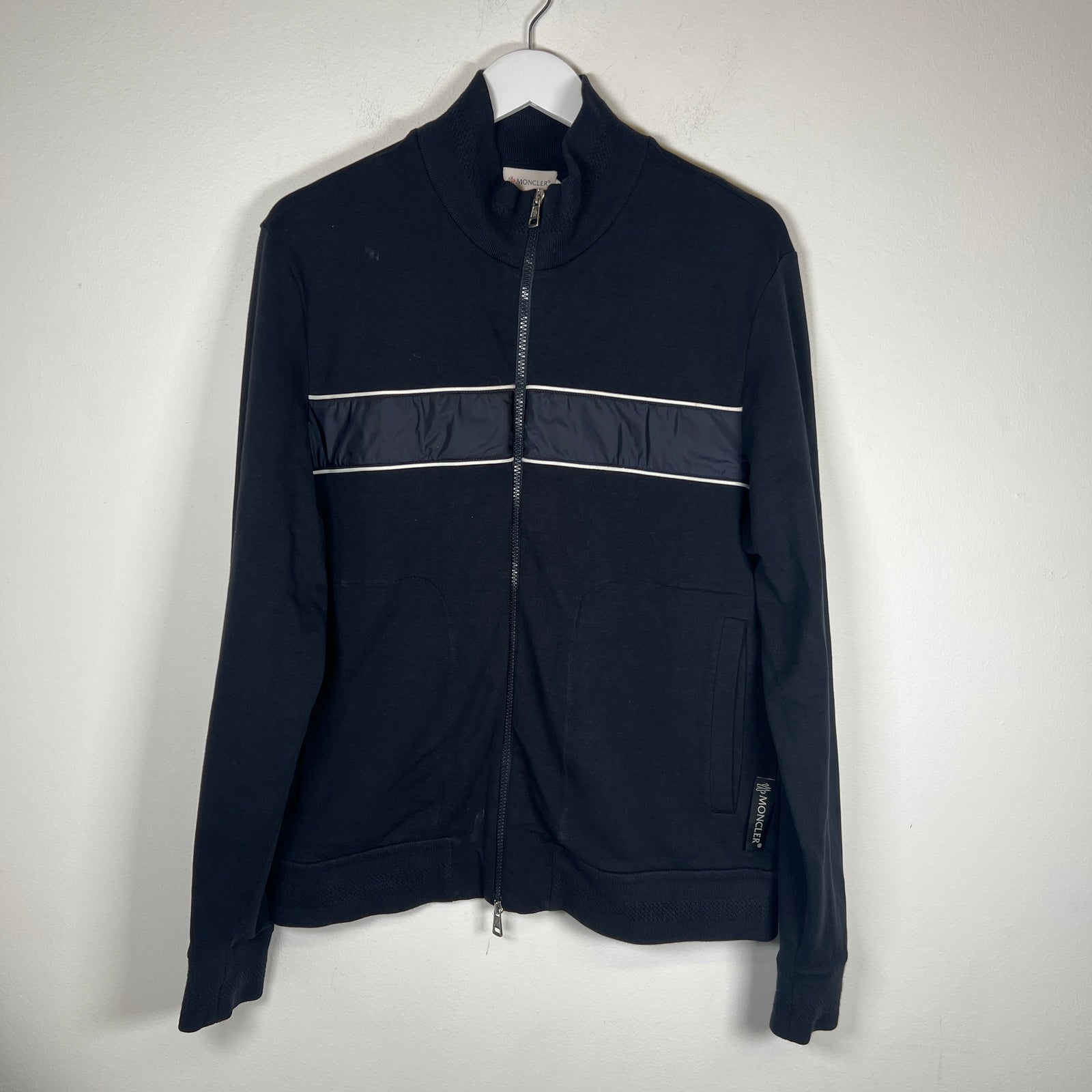 Moncler Navy Track Jacket Size L