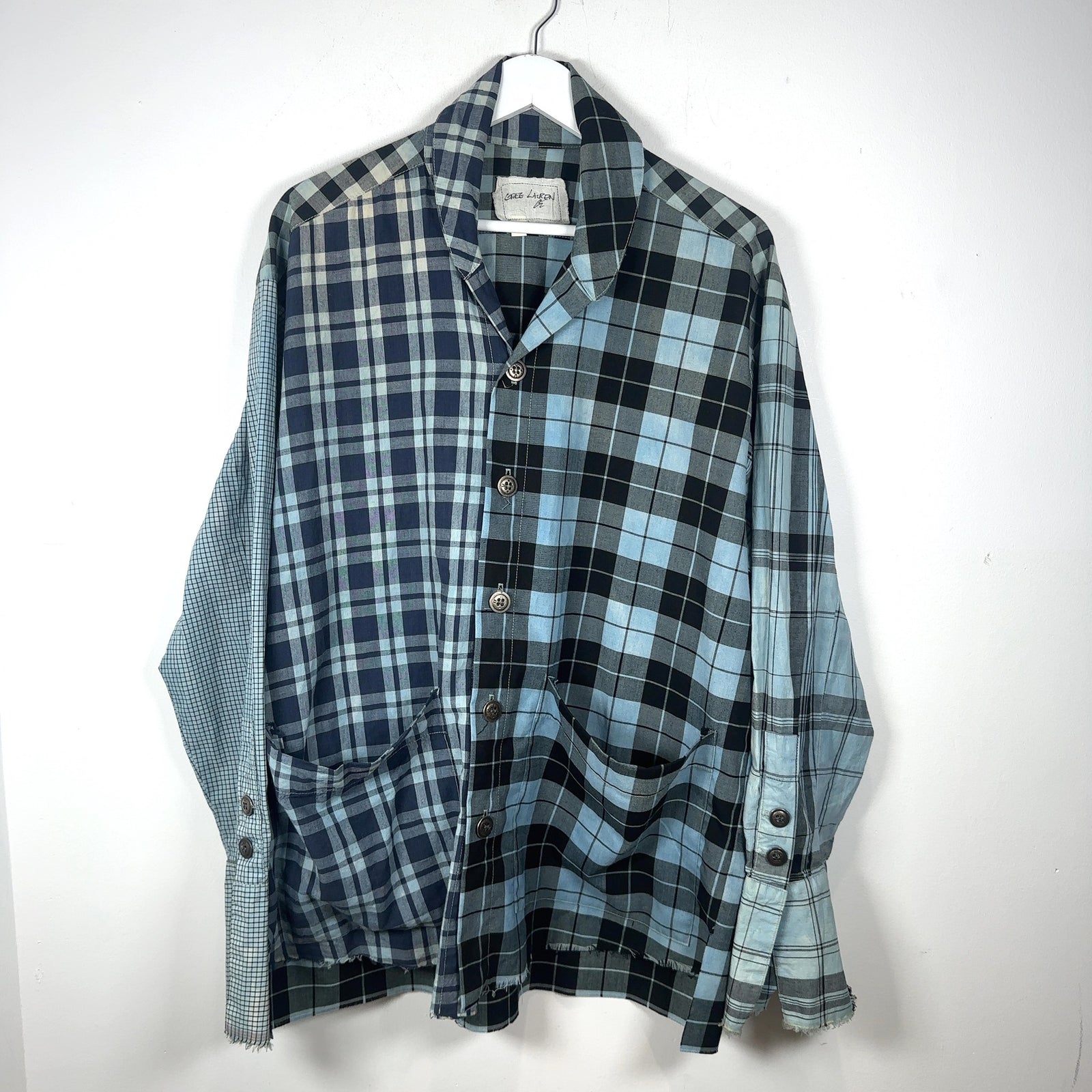 Greg Lauren Hybrid Patch Flannel Shirt