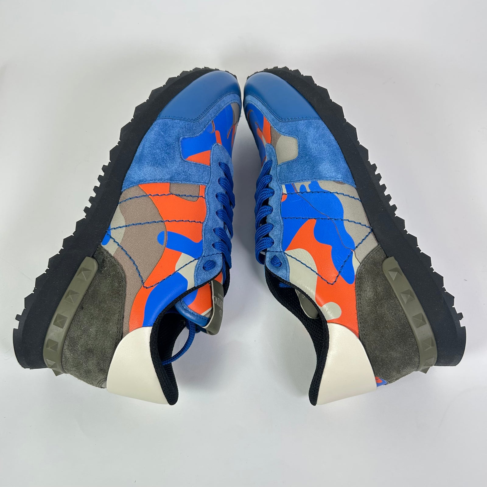 Valentino Blue Camo Rockrunner Sneakers