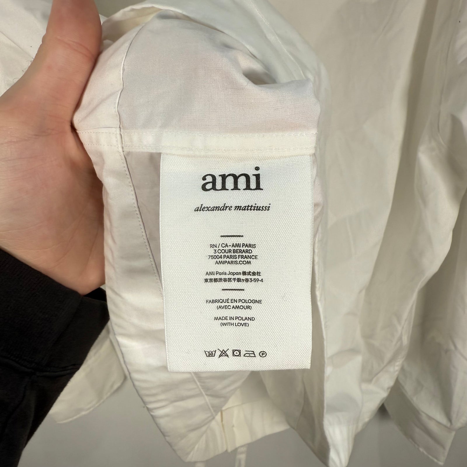 Ami White Button Up Shirt Size XL