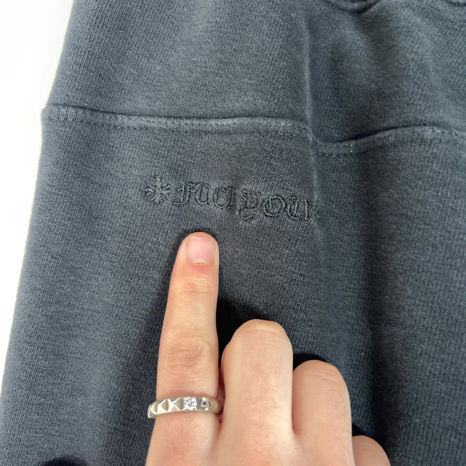 Chrome Hearts Y-Not Dagger Zip Plus Patch Sweatpants