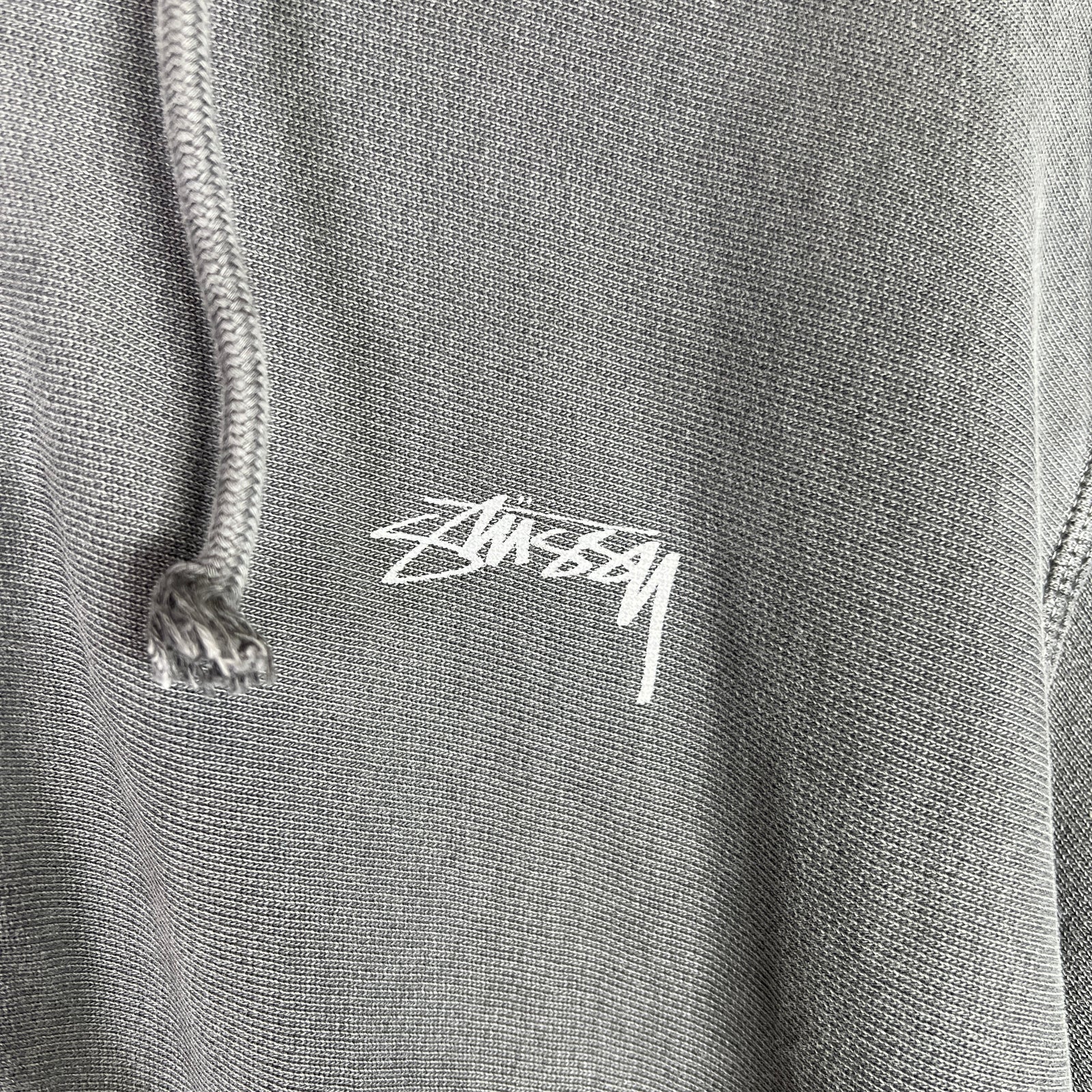 Stussy Pigment Dyed Logo Zip-Up Hoodie