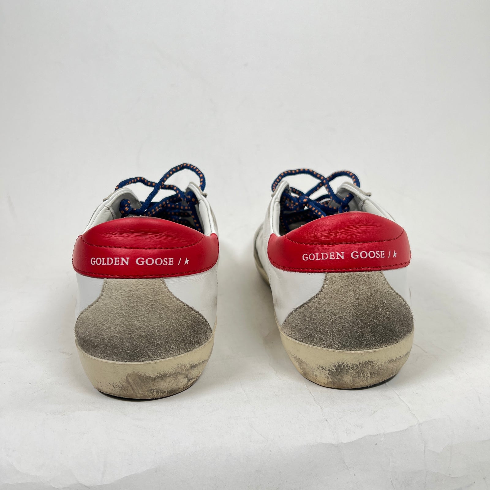 Golden Goose White/Red Superstar Sneaker Size 43