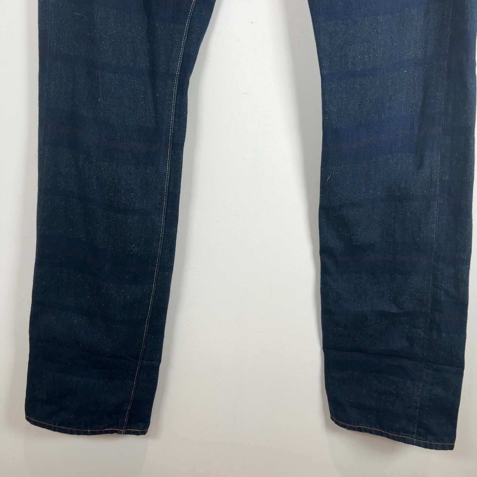Kapital Plaid Slub Denim Jeans