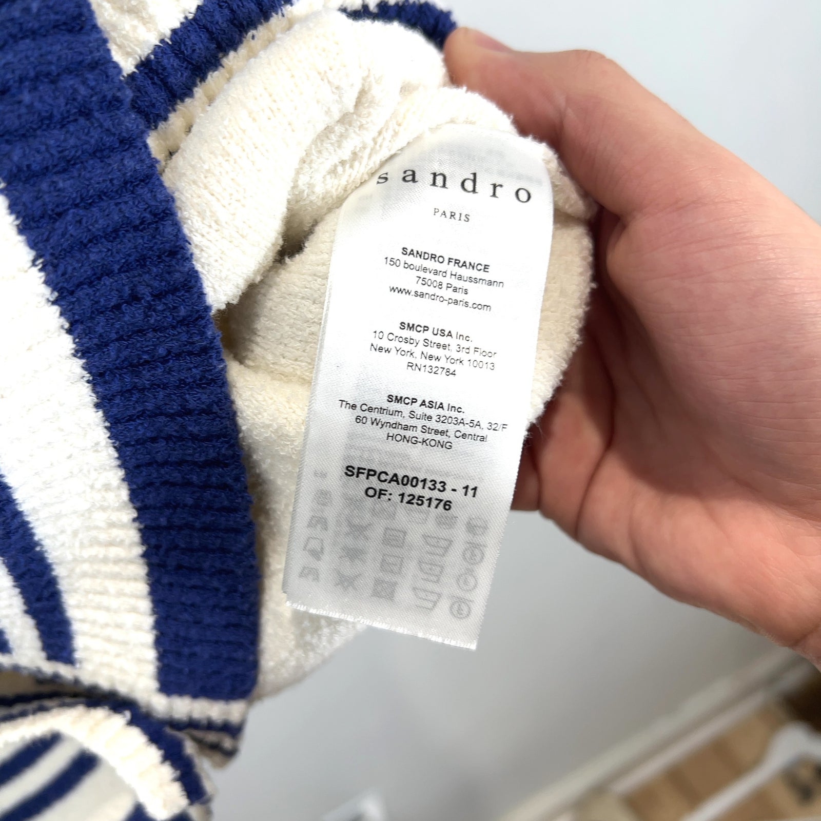 Sandro S84 Logo Button-Up Sweater