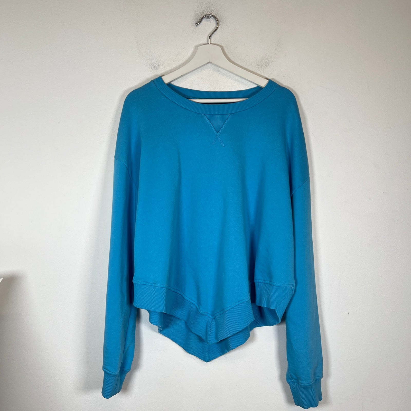 Maison Margiela MM6 Blue Asymmetrical Sweater Size L