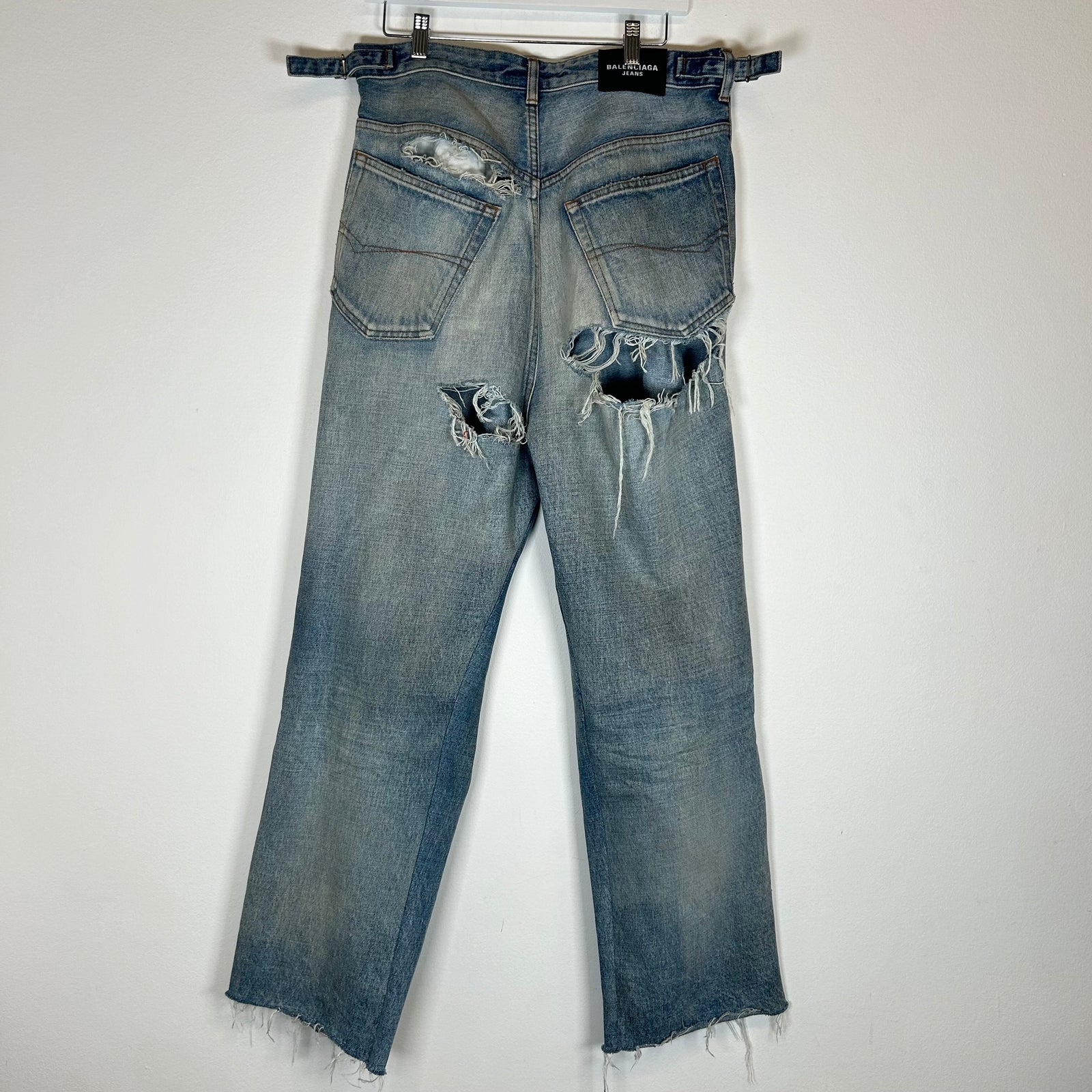 Balenciaga SS22 Lighwash Skater Denim Size S