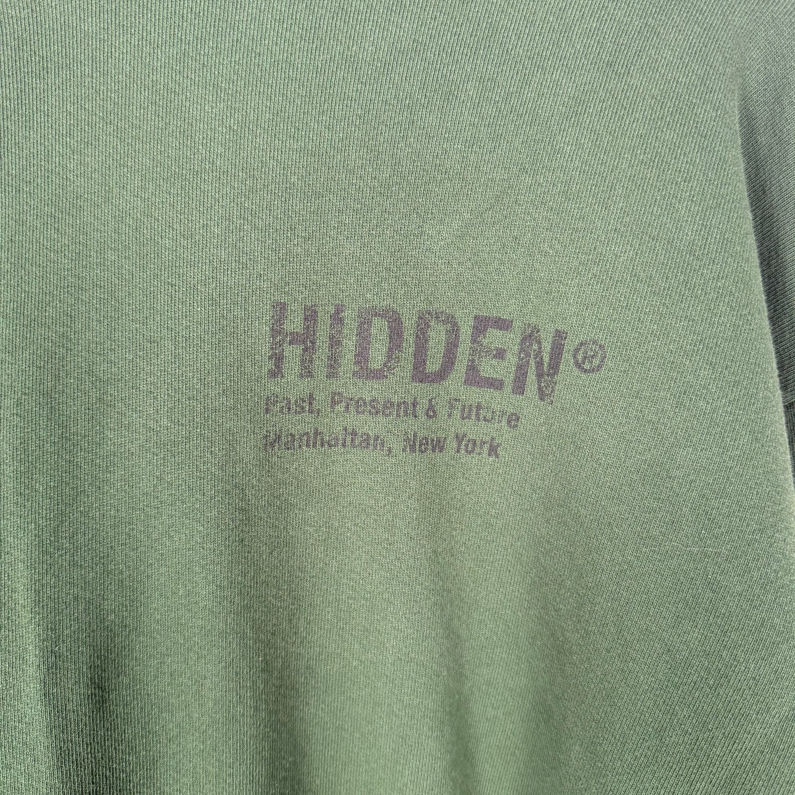 Hidden Green Logo Pullover Hoodie Size M