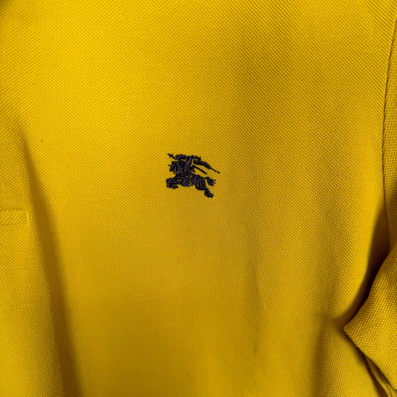 Burberry Yellow/Purple Polo Size L