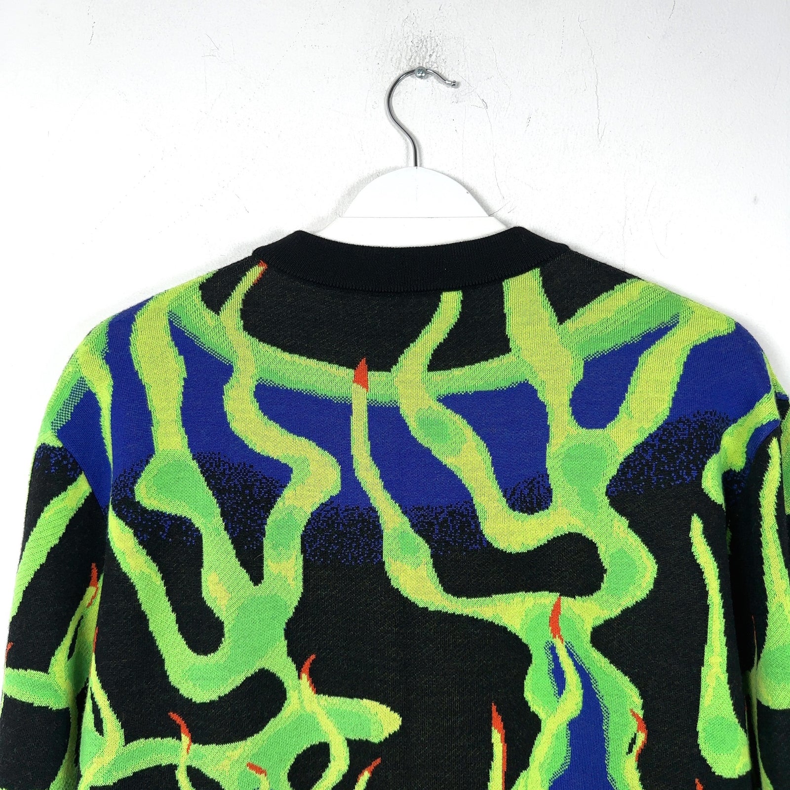 Louis Vuitton Intarisia Flame Jacquard Knit Sweater