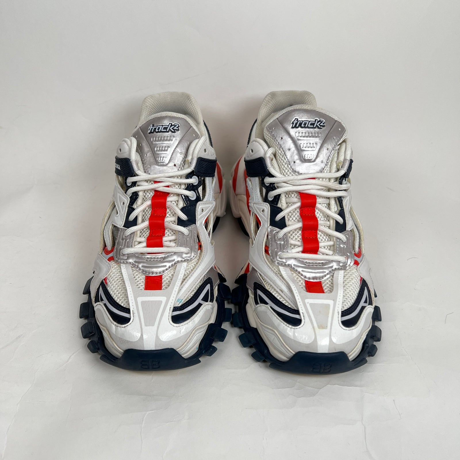 Balencaiga Red/Blue Track 2 Sneaker Size 43