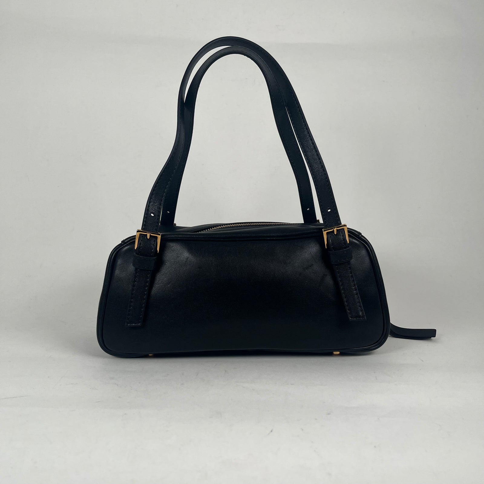 Versace Black Bowling Purse