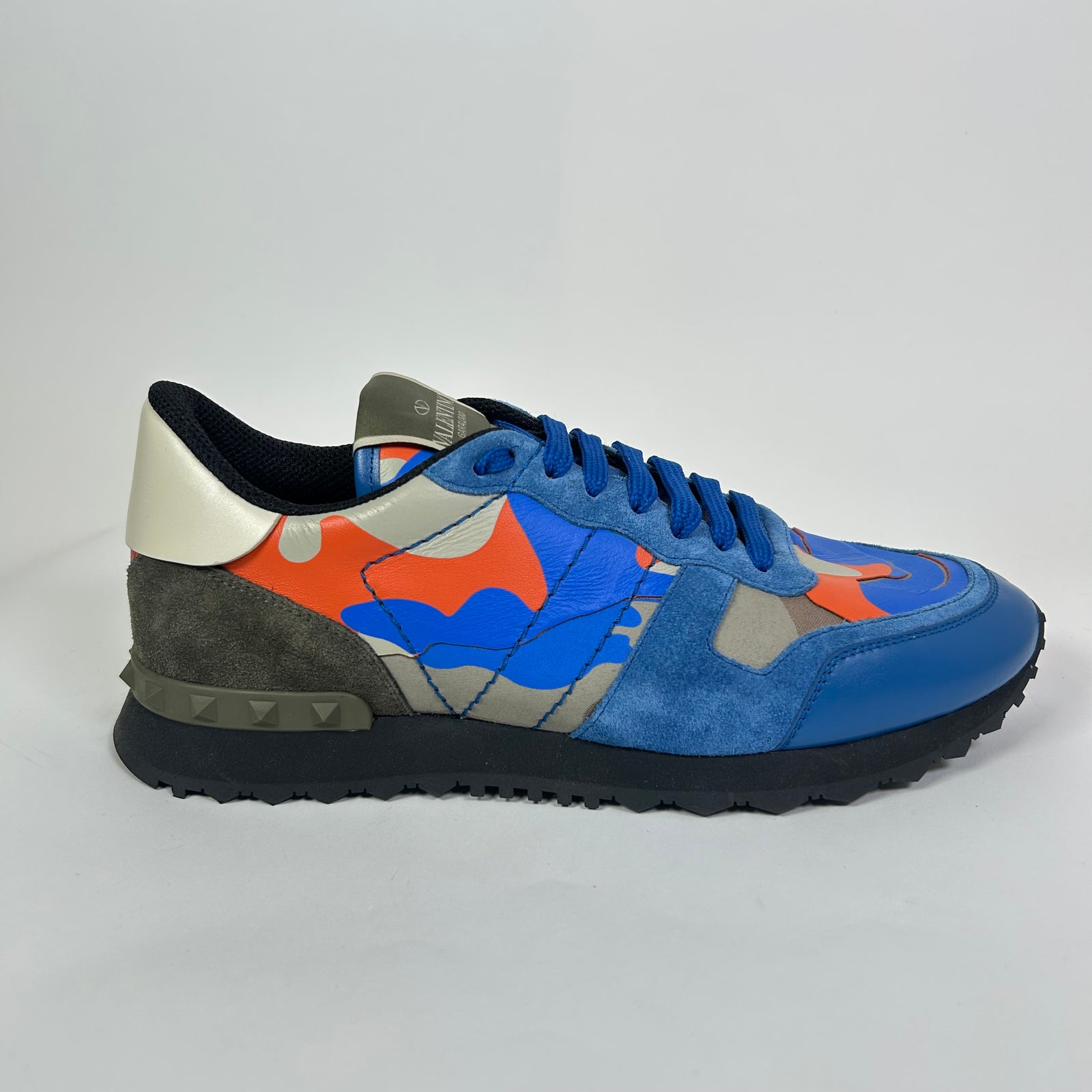 Valentino Blue Camo Rockrunner Sneakers