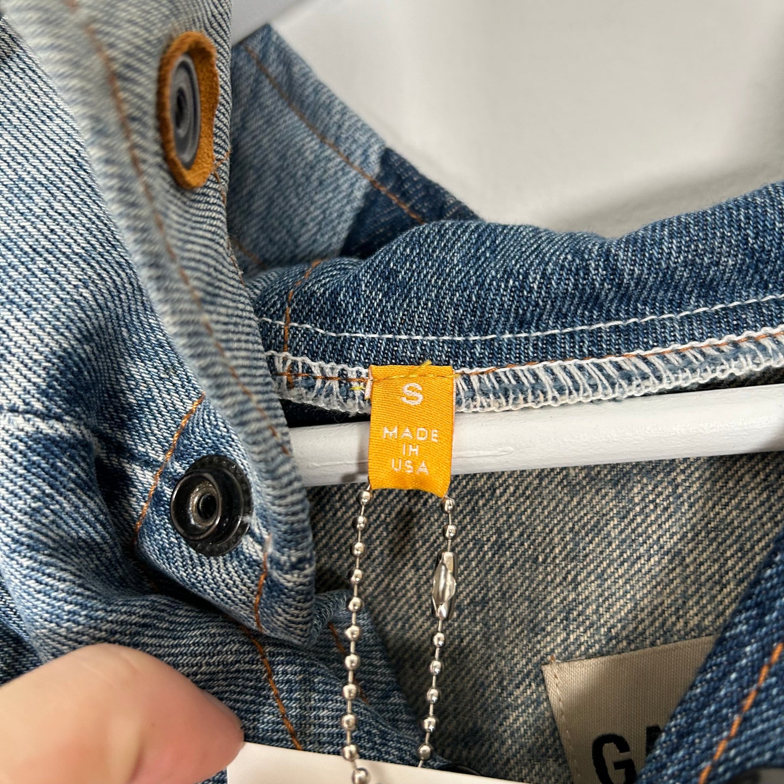 Gallery Dept Denim Patchwork Poncho Pull Over Size S