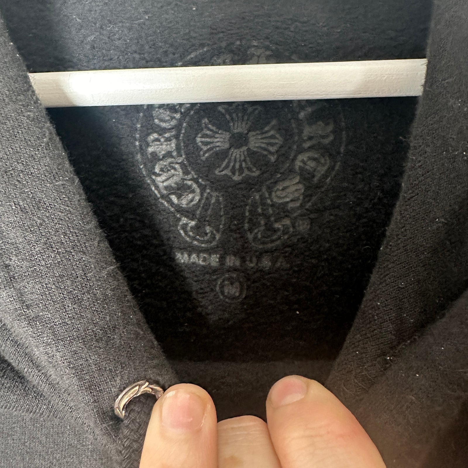 Chrome Hearts Black Glitter Hoodie Size M