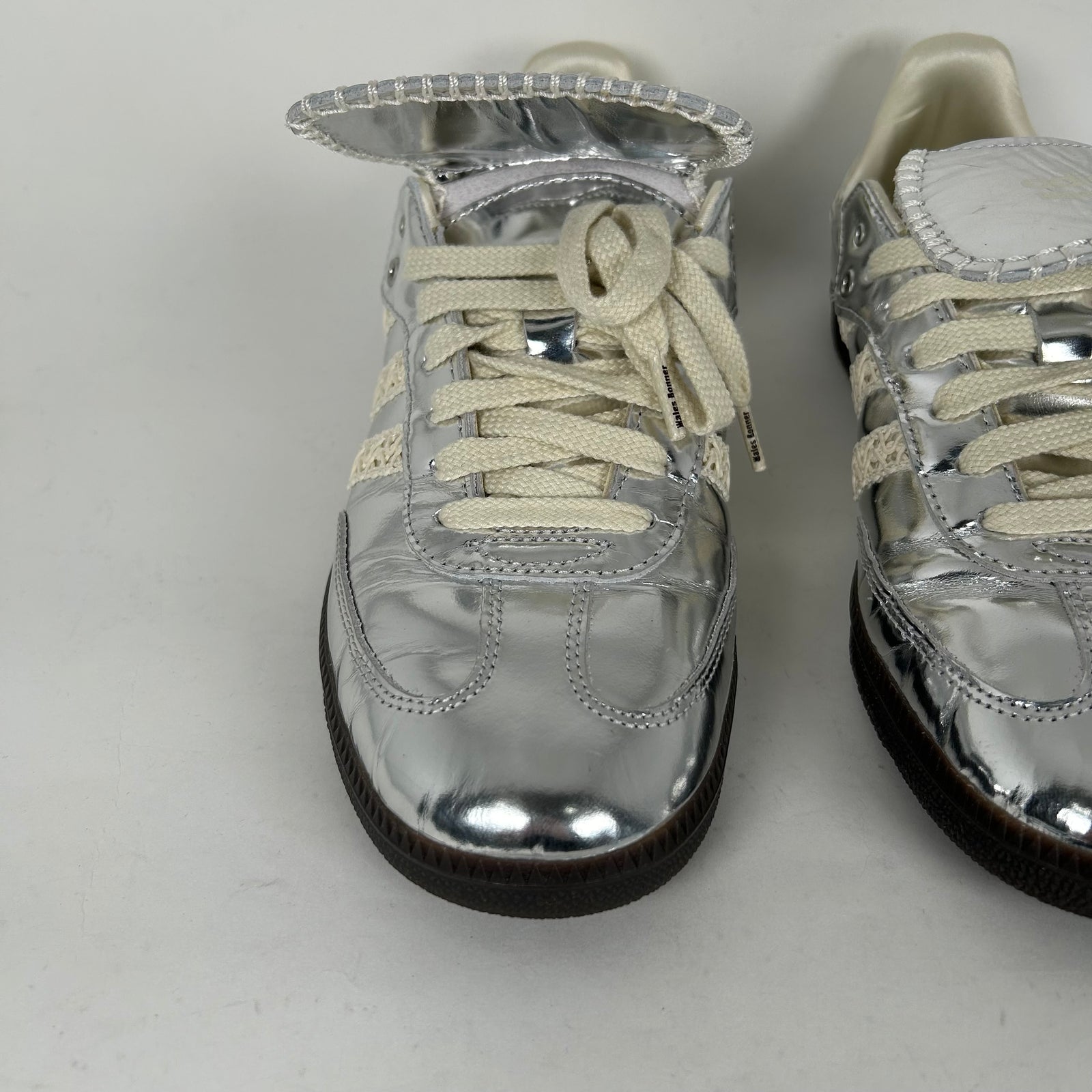Adidas x Wales Bonner Metallic Silver Samba Sneaker Size 10