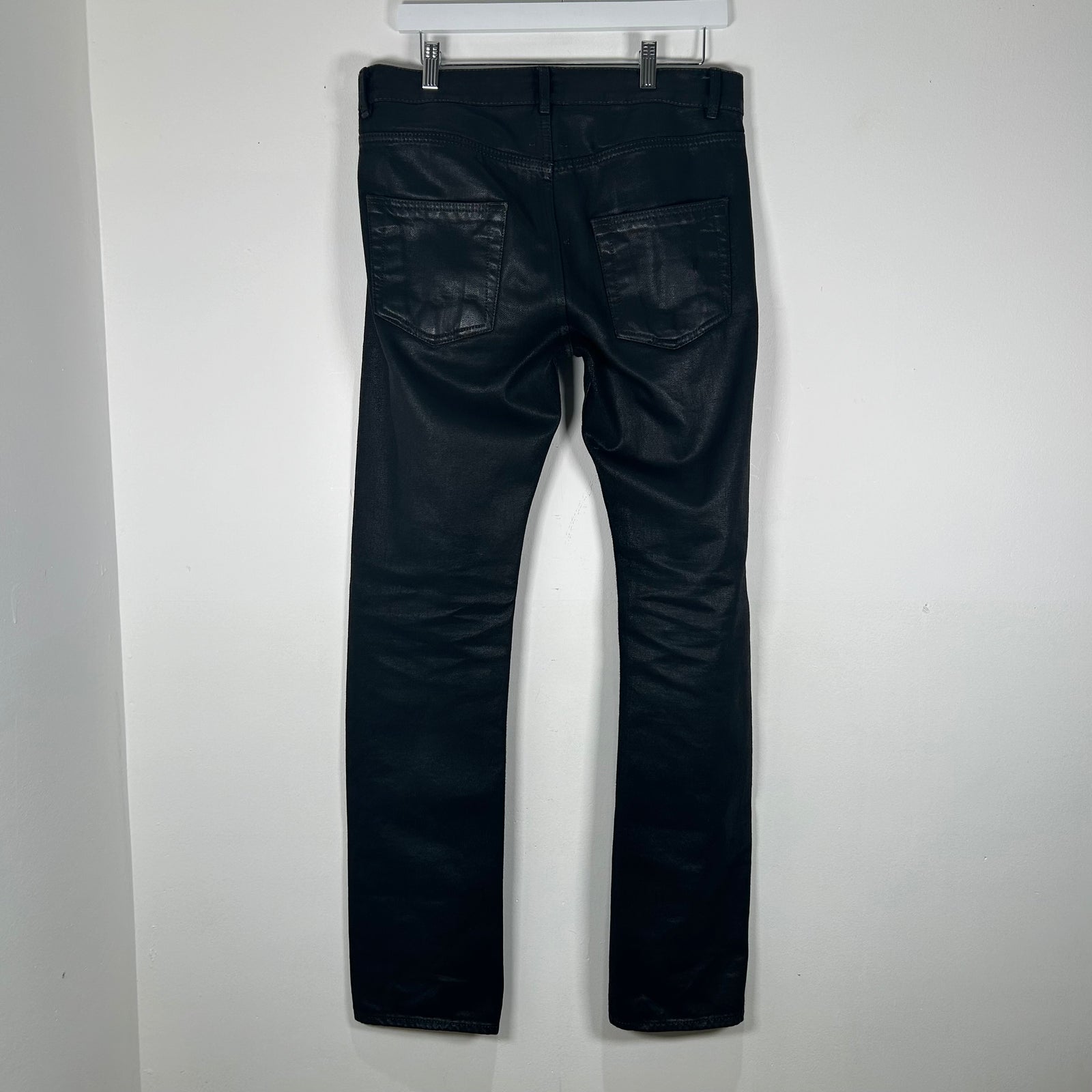 Rick Owens Waxed Detroit Cut Jeans Size 32