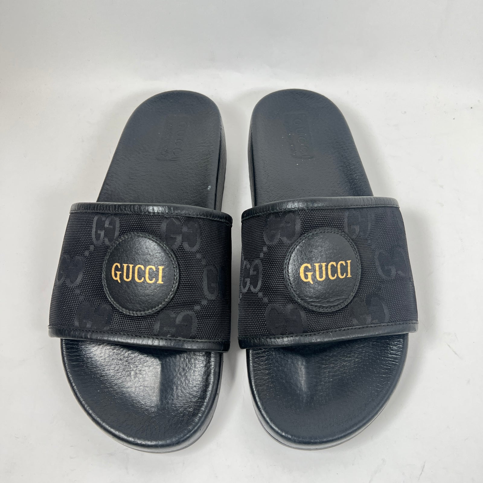 Gucci Black Off The Grid Sandals Size GG 9