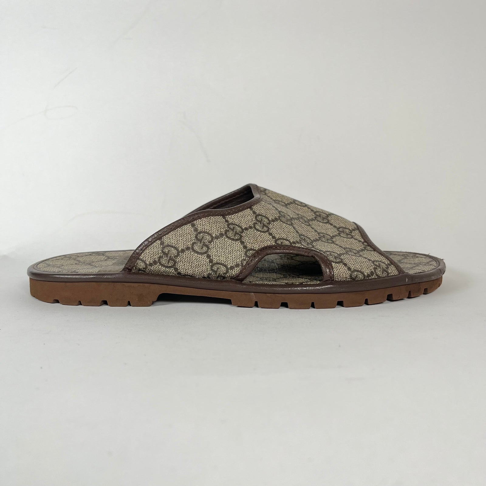 Gucci GG Supreme Tofflor Sandals Size 10