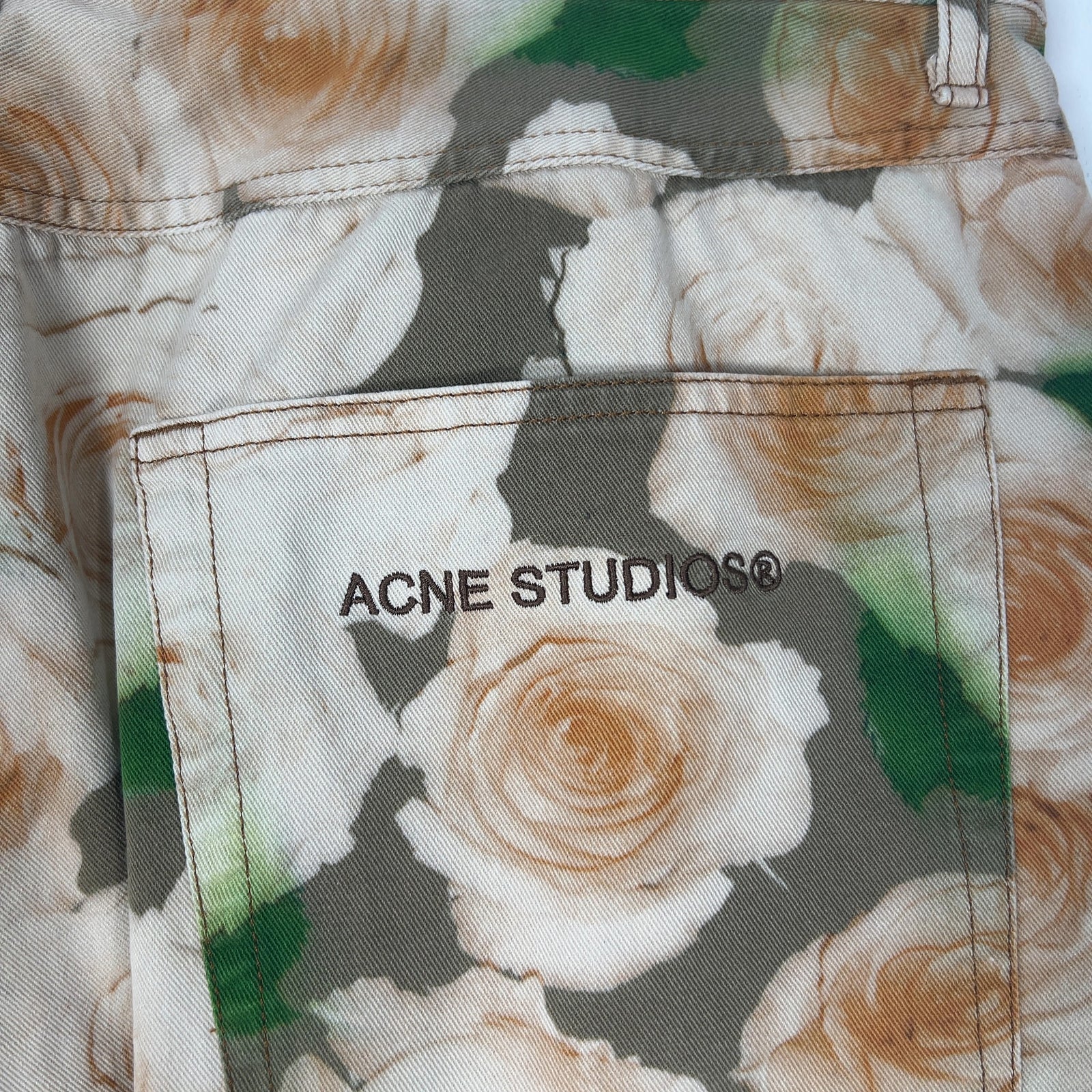 Acne Studios All Over Print Floral Pants