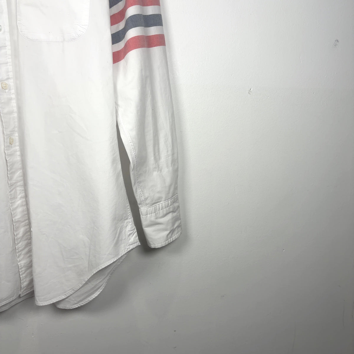 Thom Browne 4-Bar Button-Up Shirt