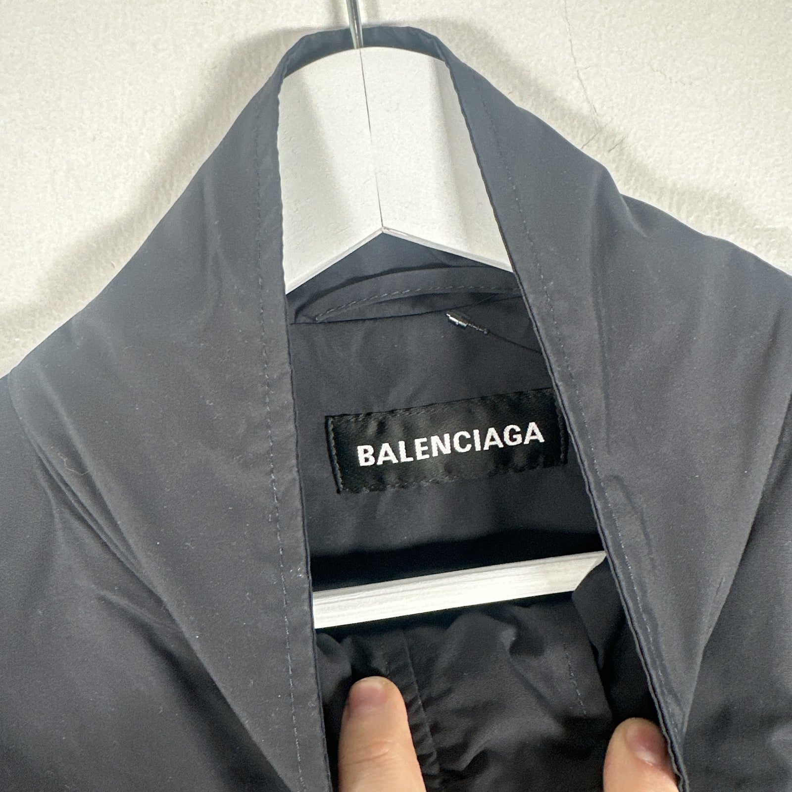 Balenciaga Logo Black Track Jacket Size XL
