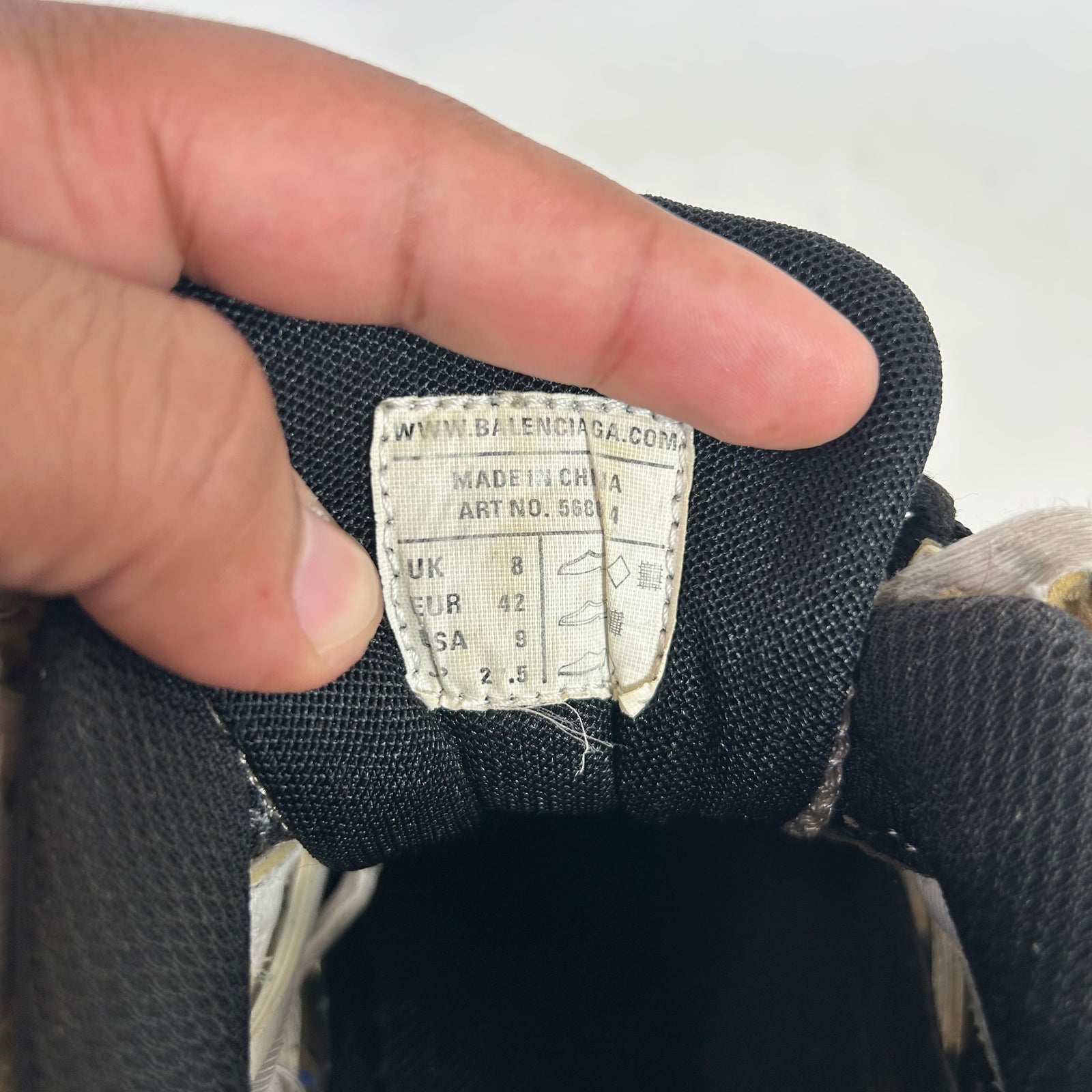 Balenciaga Beige/Black Track 2 Sneaker Size 42