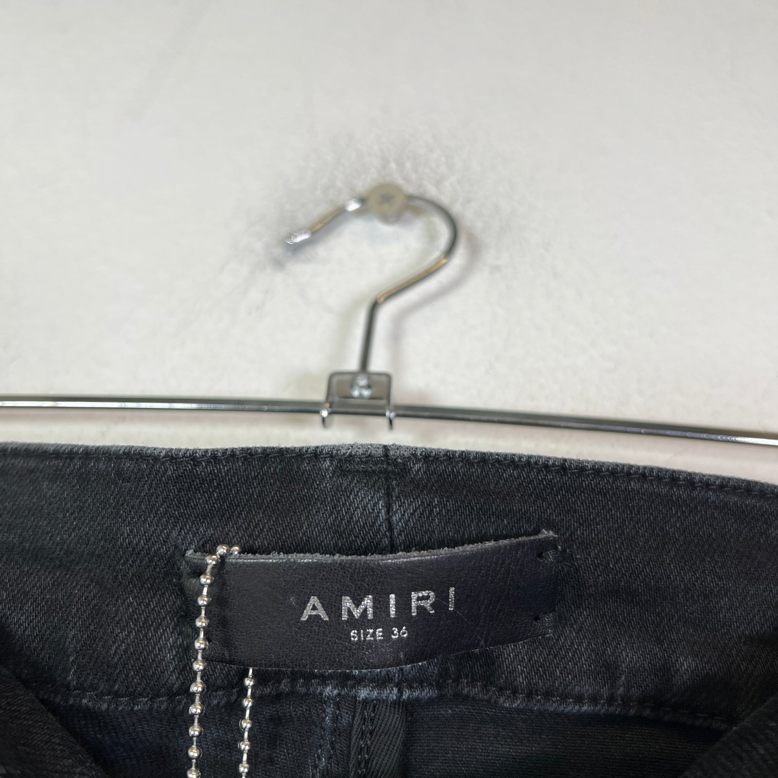 Amiri Black Washed Distressed Jeans