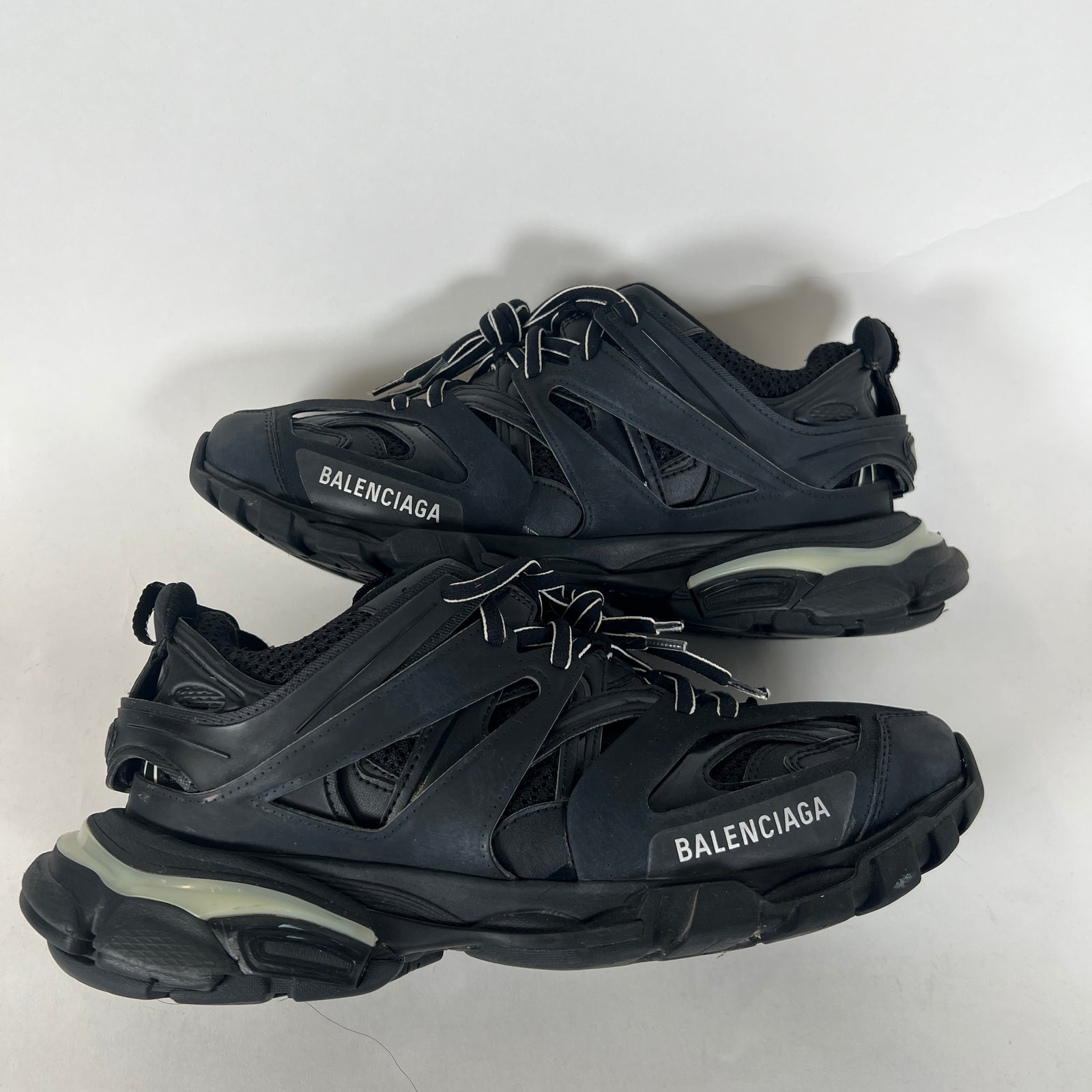 Balenciaga Black LED Track Sneakers Sz 41