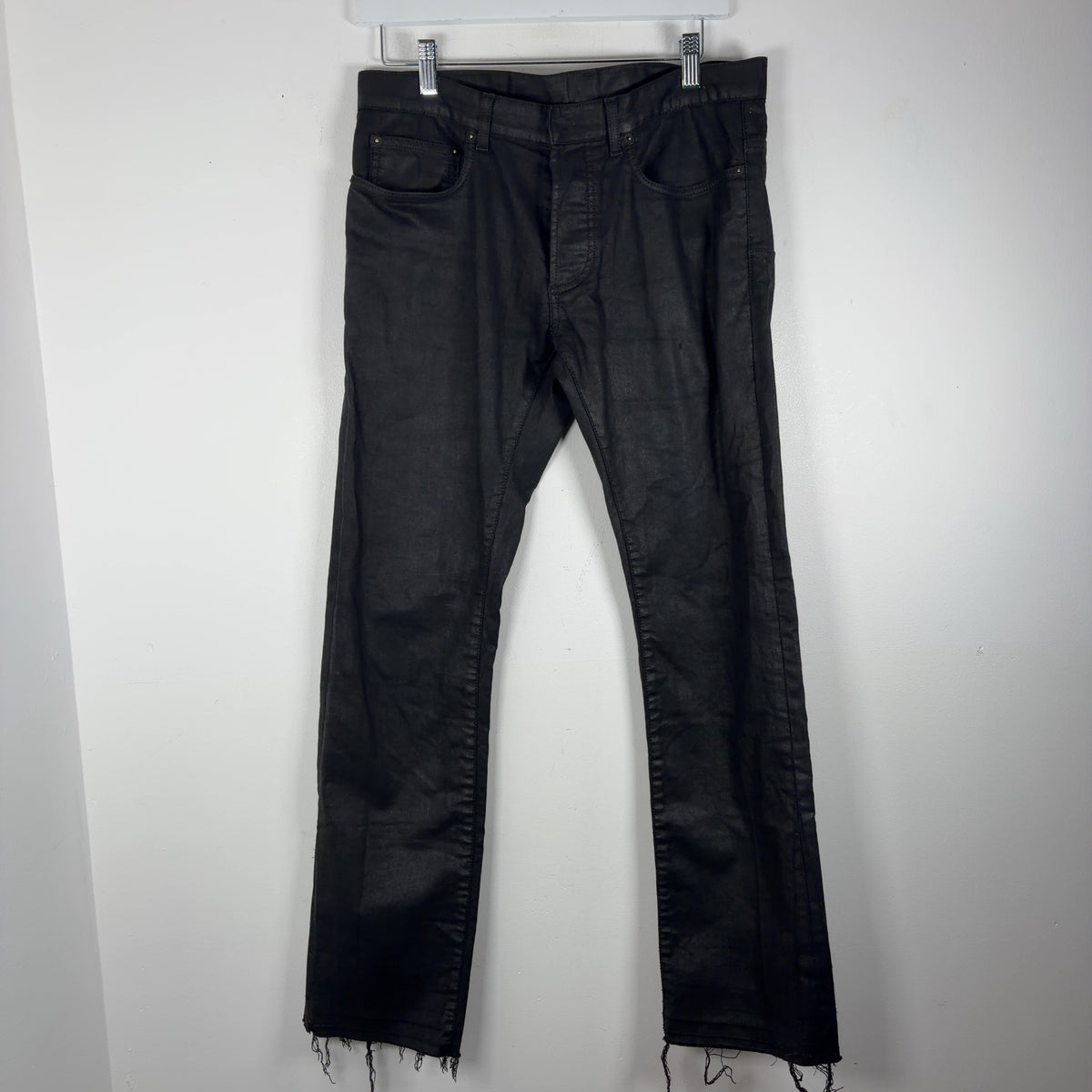 Dior AW11 KVA Resin Coated Straight Jeans