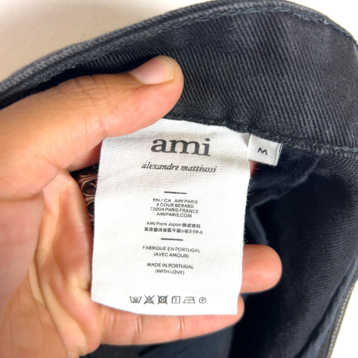Ami Paris Carpenter Denim Shorts