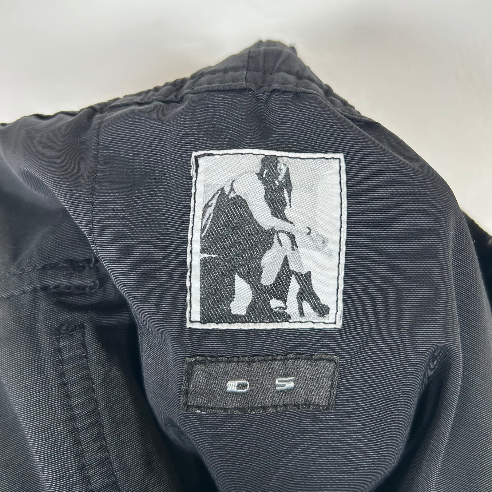 Rick Owens Black Nylon Creatch Cargos Size M