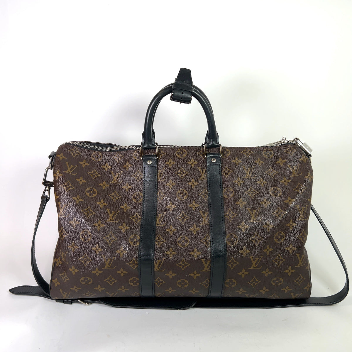 Louis Vuitton Monogram Macassar Keepall Bandouliere 45