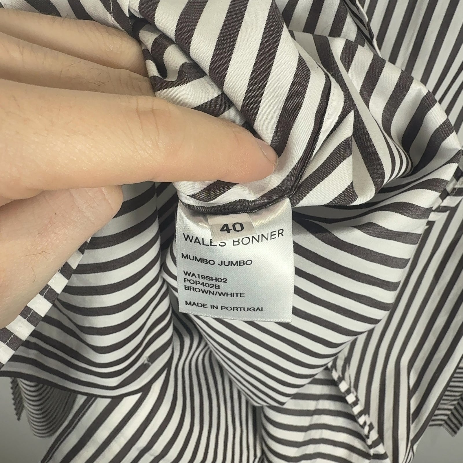 Wales Bonner 'Mumbo Jumbo' Button Up Shirt Size M
