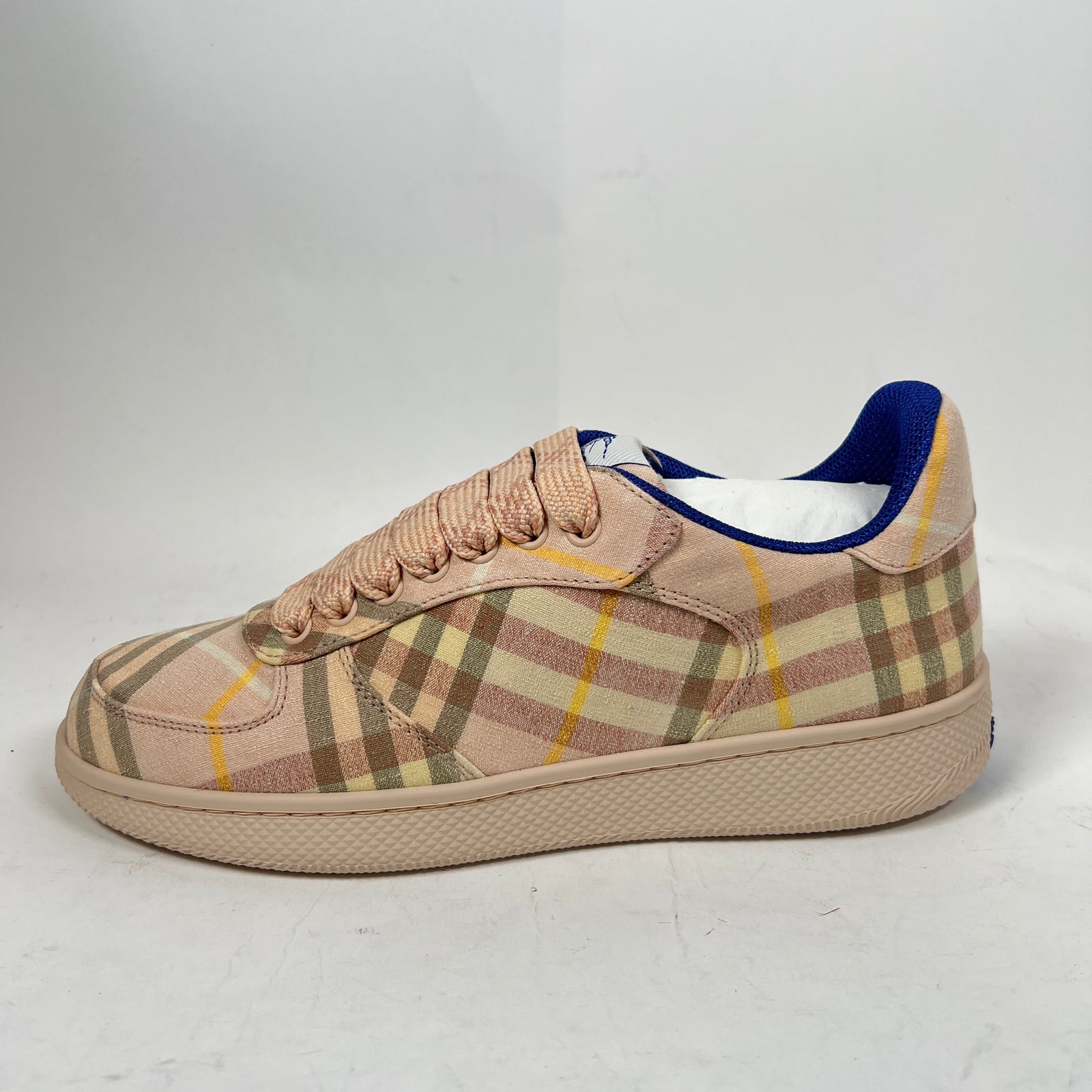 Burberry Pink Check Terrace Sneaker Size 38