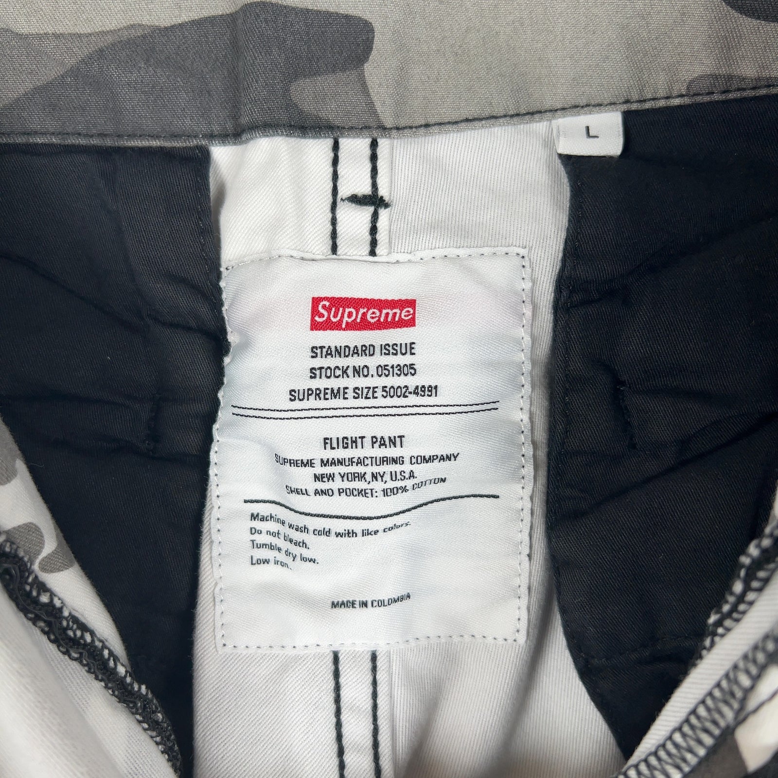 Supreme Alpha Industries Snow Camo Flight Pants