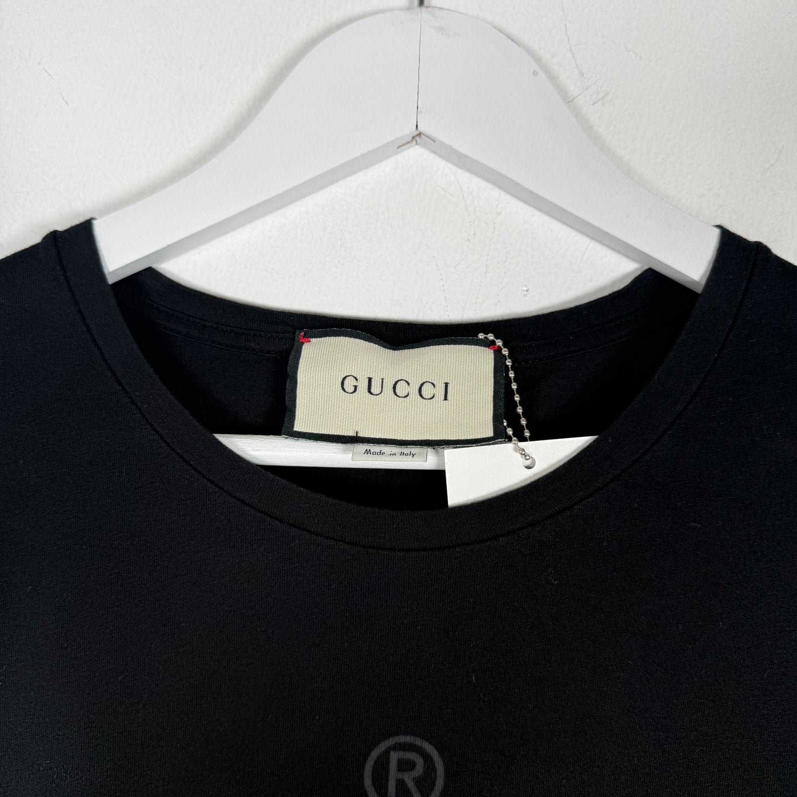 Gucci Black Graphic T-Shirt Size L