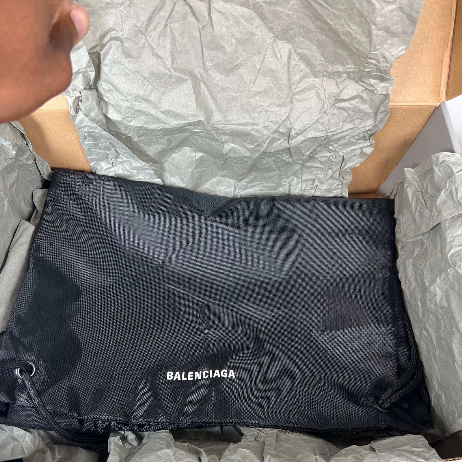 Balenciaga White/Brown Track Sneaker Size 45