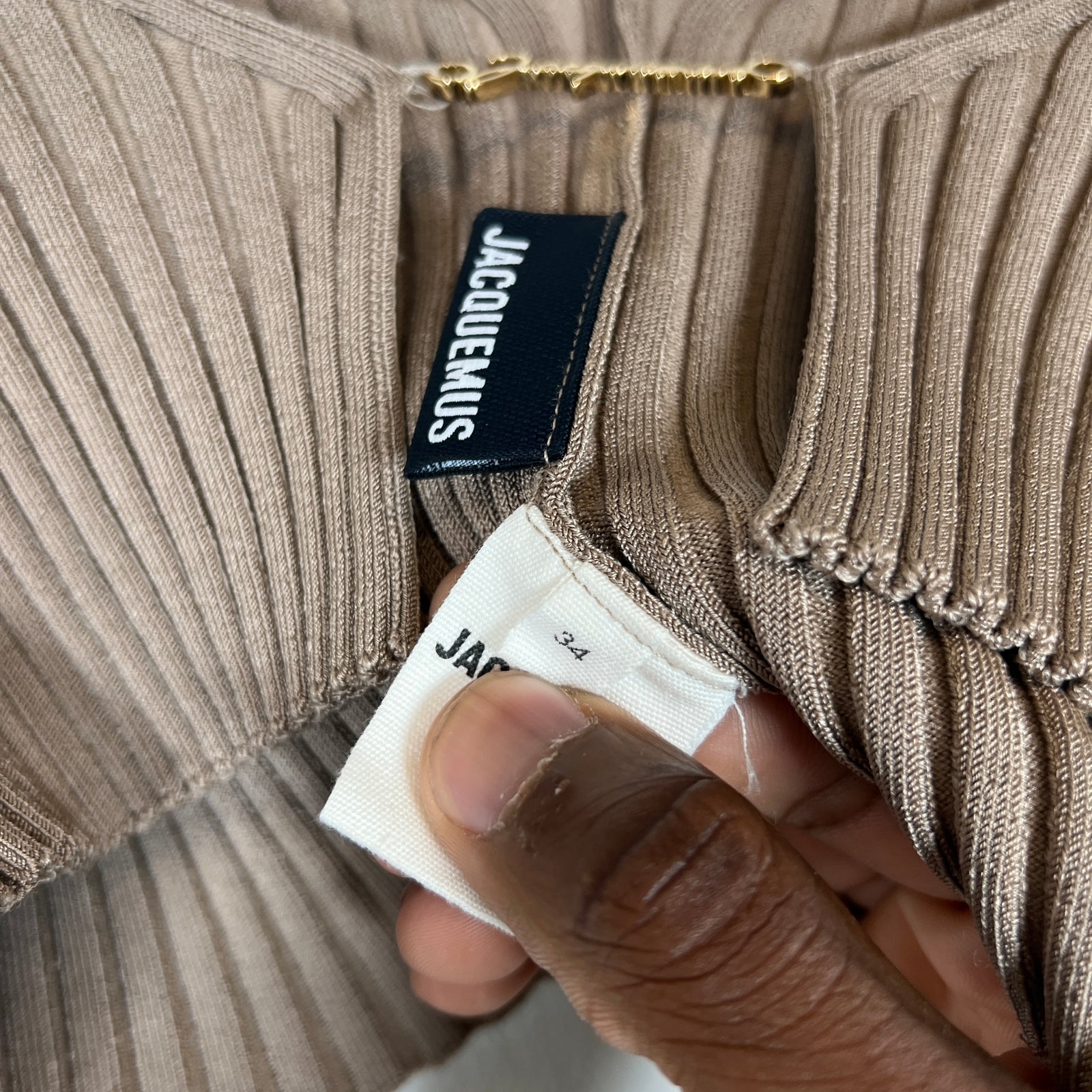 Jacquemus Beige La Maille Pablo Cardigan Size XS