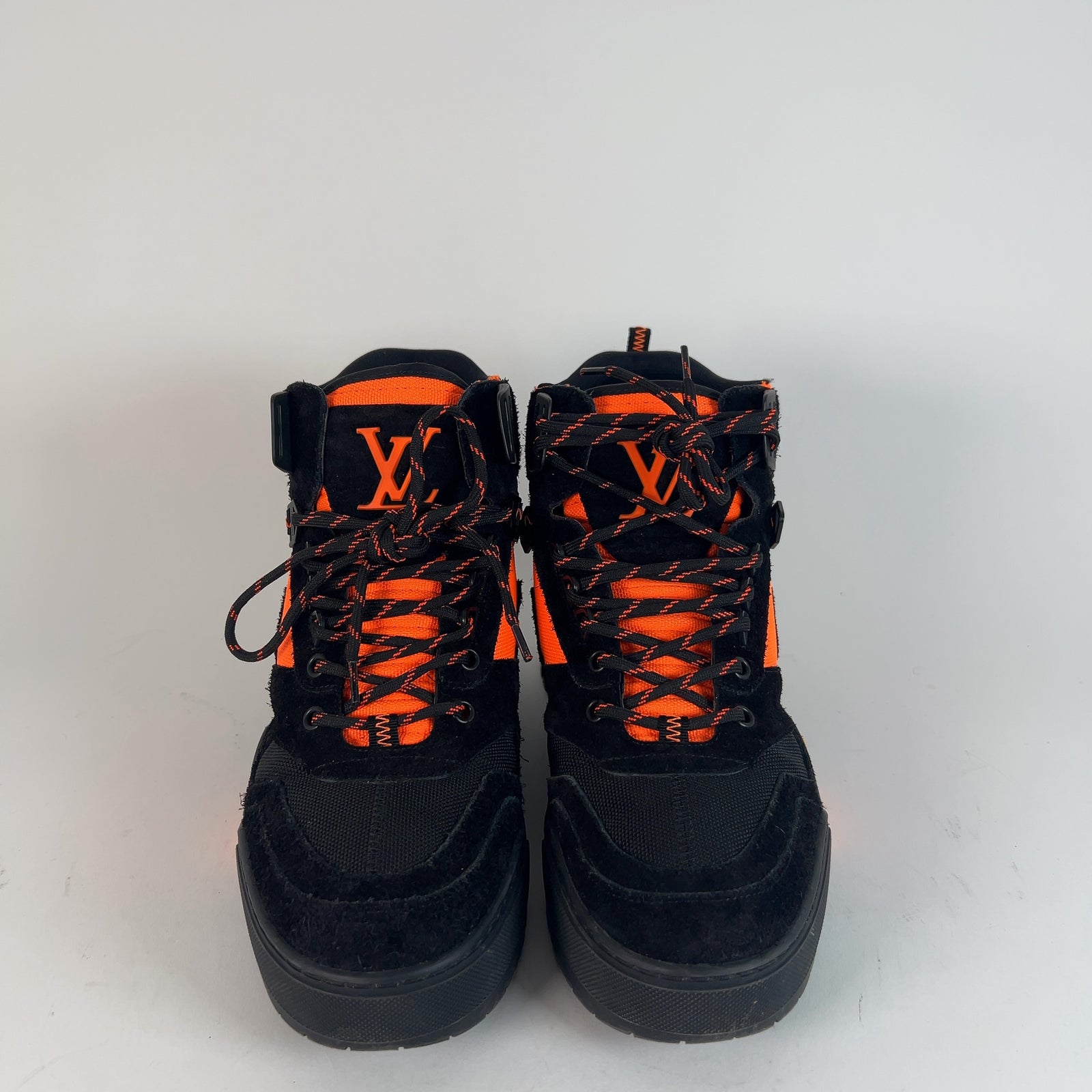 Louis Vuitton Orange/Black Hiking Trainer Boots