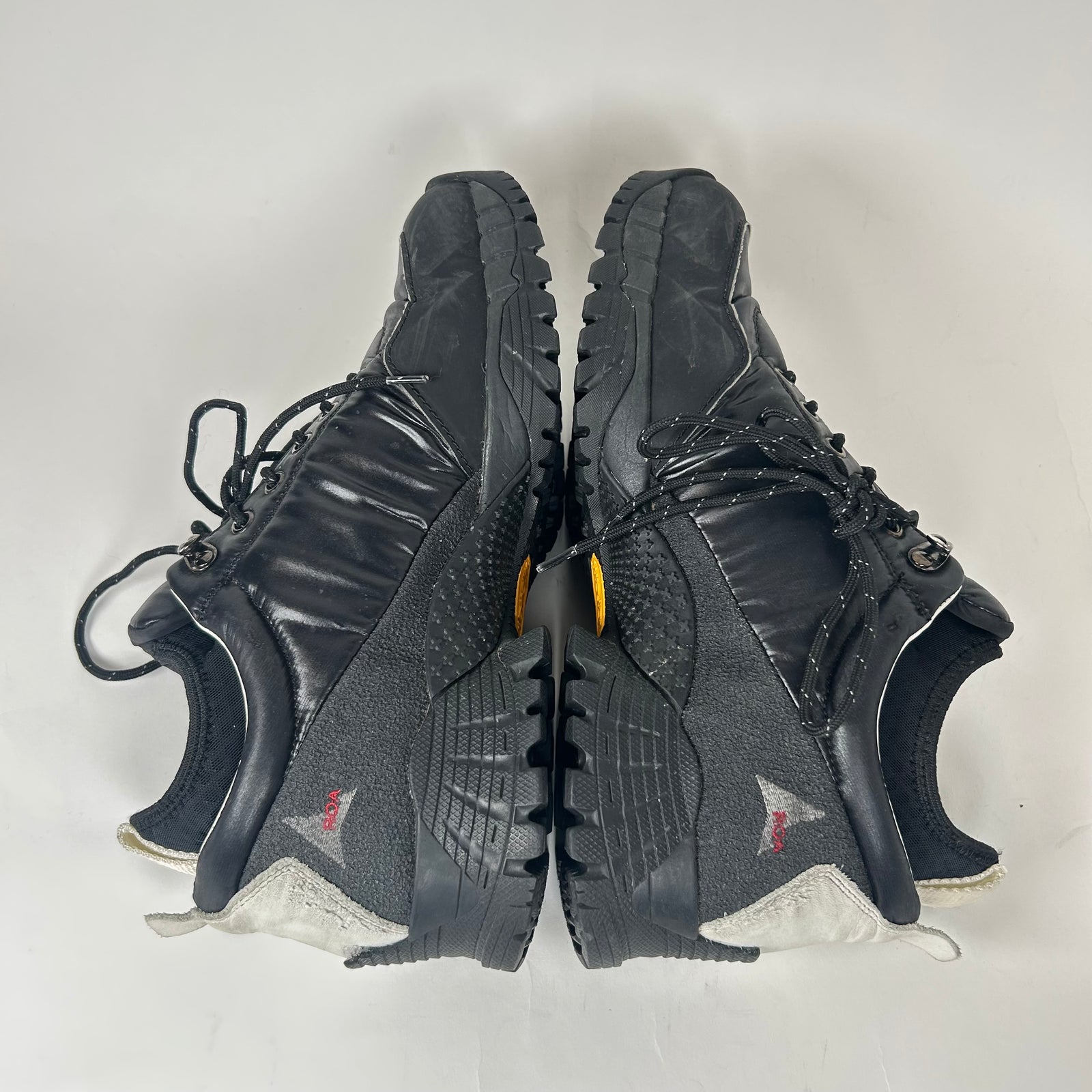 ROA Black Patent Leather Low Hiking Boot Size 9