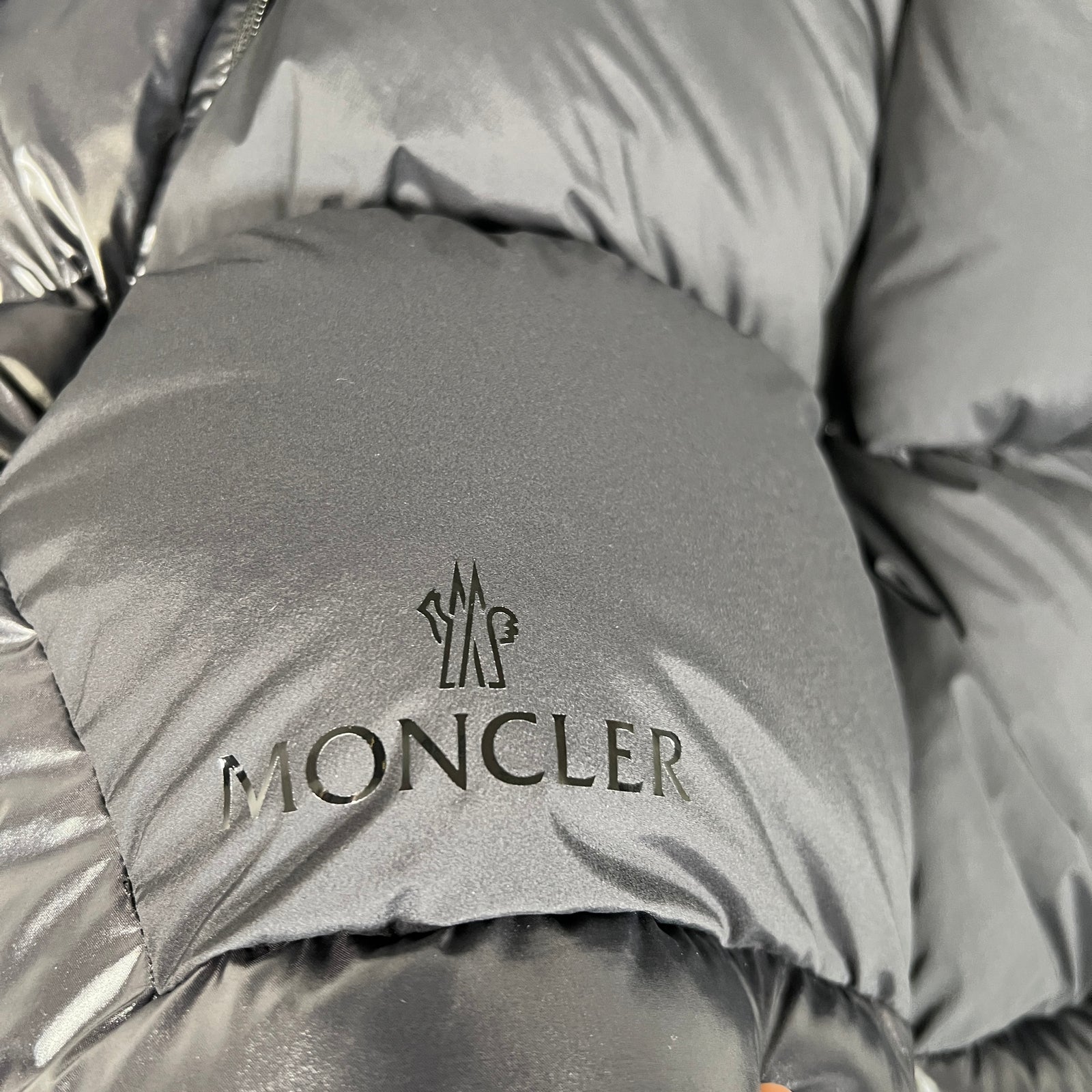 Moncler Black Puffer Back Logo Size 2XL